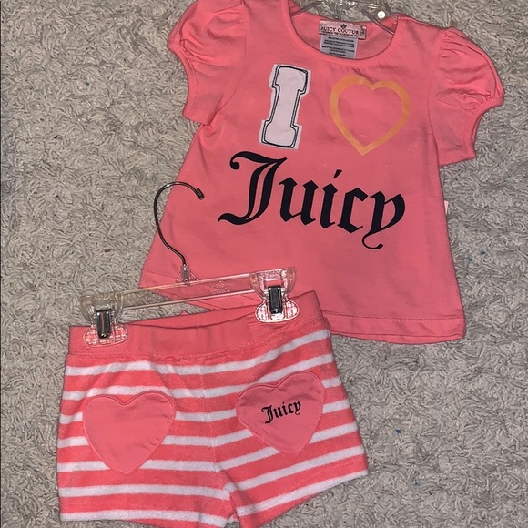 Juicy Couture Other - New Juicy Couture I ❤️ Juicy Short set 3-6 & 12-18